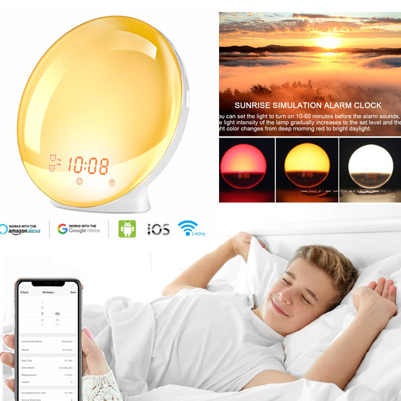LED Digital Intelligence Alarm Clock Snooze Clock Wake Up Light Electronic Large Time Temperature Display Home Decoration
LED Digital Intelligence Alarm Clock Snooze Clock Wake Up Light Electronic Large Time Temperature Display Home Decoration