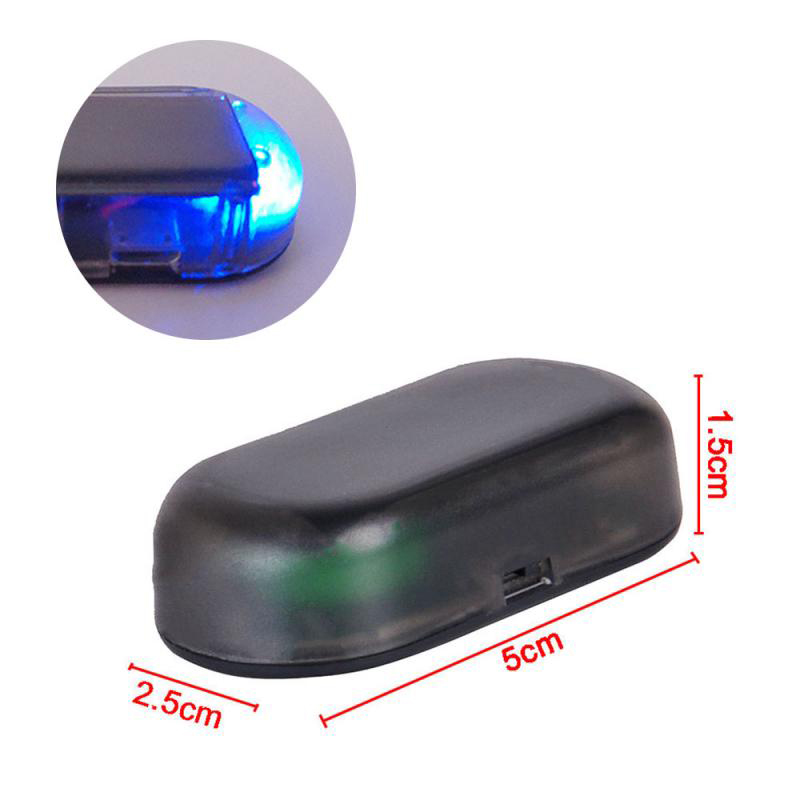 Car Alarm Fake Security Light Solar Powered Simulated Dummy Wireless Warning Anti-Theft Caution Lamp LED Flashing Imitation