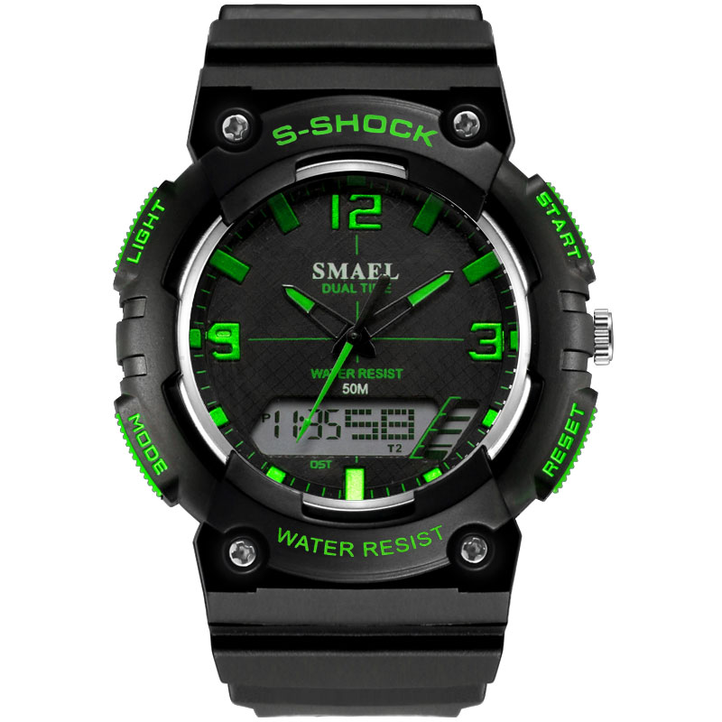 The Movement Trend Of Men Fashion Watch Students Watch Electronic Watch Male Military Style Table Fashion Casual SMAEL brand 1539C, Gray
The Movement Trend Of Men Fashion Watch Students Watch Electronic Watch Male Military Style Table Fashion Casual SMAEL brand 1539C, Gray