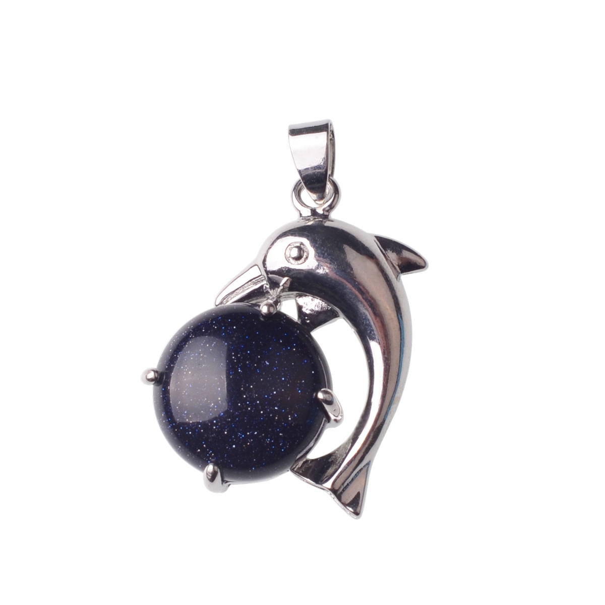 Alloy Dolphin Embracing Jewelry Pendant DIY Jewelry Making Necklace Earrings Keychain Gifts