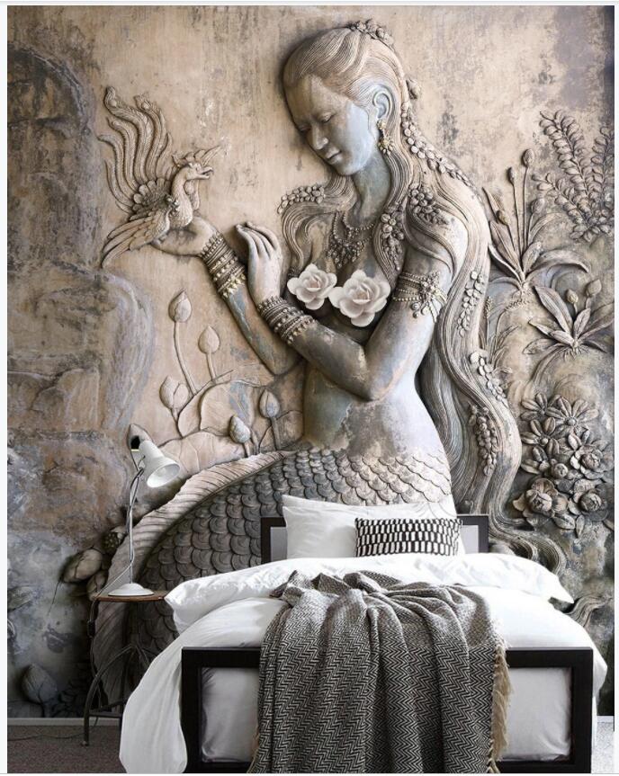 WDBH 3d wallpaper custom photo European relief mermaid background porch home decor living room 3d wall muals wall paper for walls 3 d, Non-woven
WDBH 3d wallpaper custom photo European relief mermaid background porch home decor living room 3d wall muals wall paper for walls 3 d, Non-woven