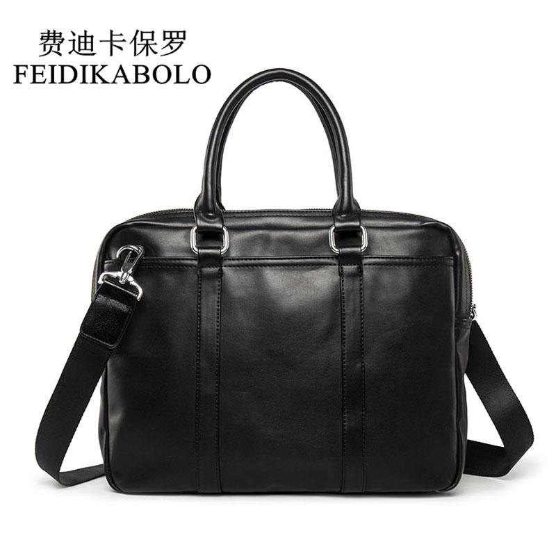 FEIDIKABOLO Famous Brand Business Men Briefcase Bag Man Shoulder Bag Leather Laptop Simple Men's Handbag bolsa maleta, Black
FEIDIKABOLO Famous Brand Business Men Briefcase Bag Man Shoulder Bag Leather Laptop Simple Men's Handbag bolsa maleta, Black