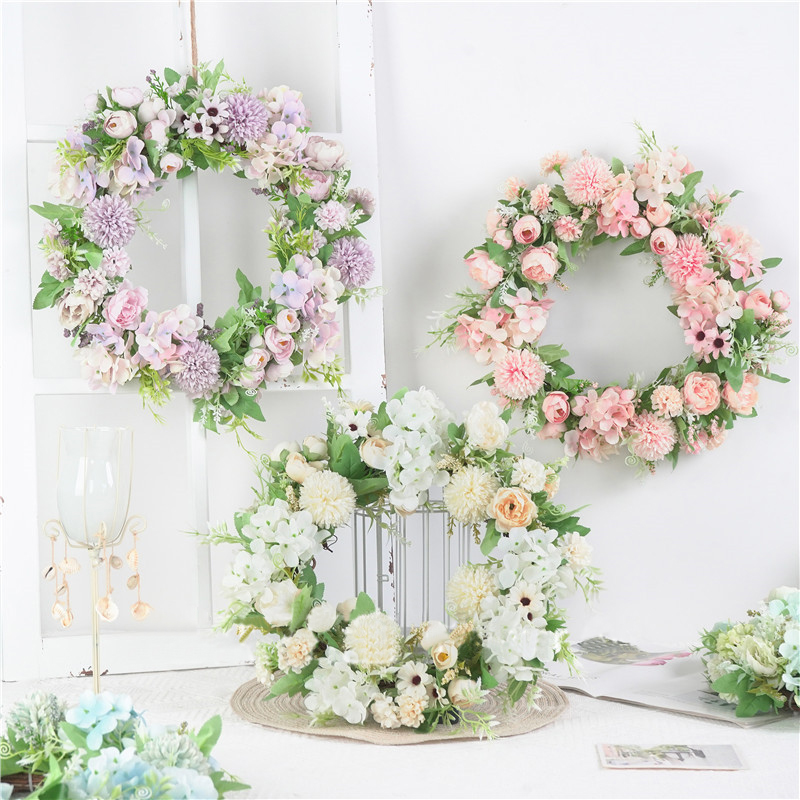 1pcs Artificial Flower Wreath Simulation Flowers Garland Wreaths Threshold Flower Christmas New Year Party Home Door Decor 40cm, Purple
1pcs Artificial Flower Wreath Simulation Flowers Garland Wreaths Threshold Flower Christmas New Year Party Home Door Decor 40cm, Purple