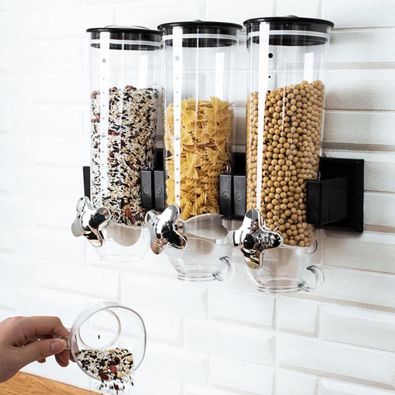 Kitchen Storage Cereal Dispenser Bottle Tank Wall Mount Fixtures Dry Household Cup Candy Grain Snack Nuts Ba O1G9
Kitchen Storage Cereal Dispenser Bottle Tank Wall Mount Fixtures Dry Household Cup Candy Grain Snack Nuts Ba O1G9