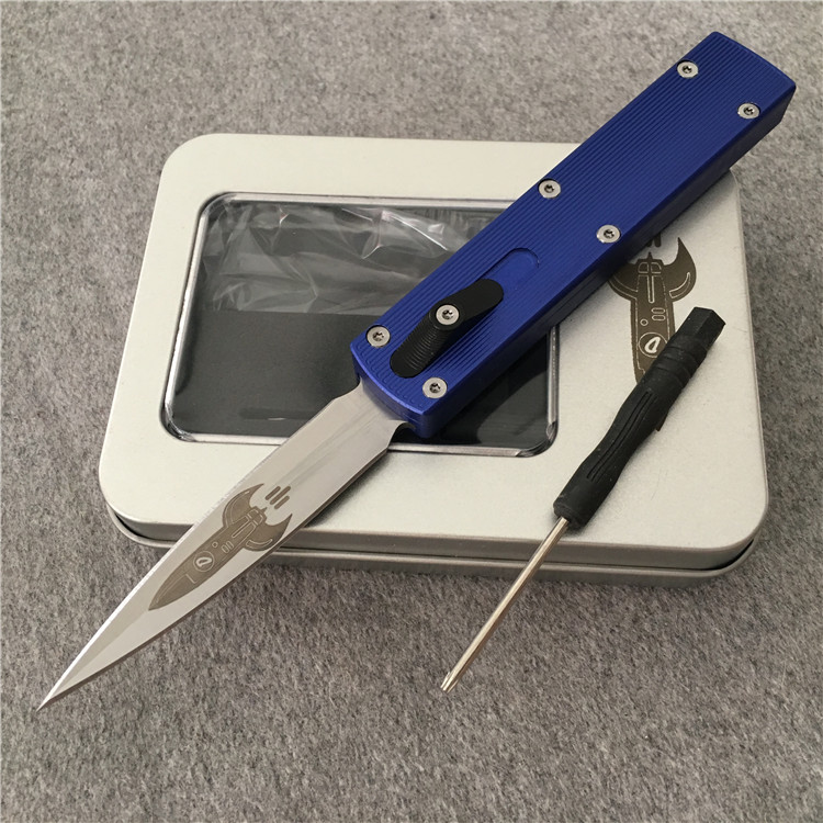 Zulu Automatic knife D Rocket Design M390 2.85" Satin Blade Darriel Caston Design Aluminum alloy Micro MT Tech knife UT70 UTX-70 Best knives
Zulu Automatic knife D Rocket Design M390 2.85" Satin Blade Darriel Caston Design Aluminum alloy Micro MT Tech knife UT70 UTX-70 Best knives