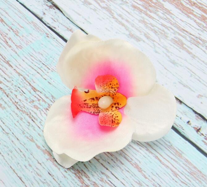 Artificial Butterfly Orchid Flower 9*10cm Handmade Phalaenopsis Flower Heads For Wedding Car Home Decoration DIY Flores