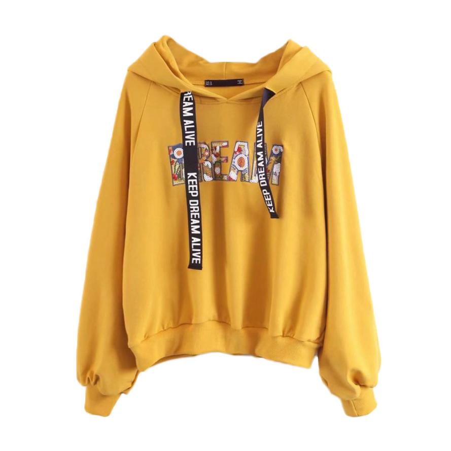 CHAMSGEND new arrival fashion Letter pumping hooded womens Long sleeve yellow sweatershirt leisure jumpers pullovers C3093, Ye
CHAMSGEND new arrival fashion Letter pumping hooded womens Long sleeve yellow sweatershirt leisure jumpers pullovers C3093, Ye