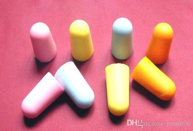 new foam sponge earplugs great for travelling sleeping reduce noise ear plug randomly color drop