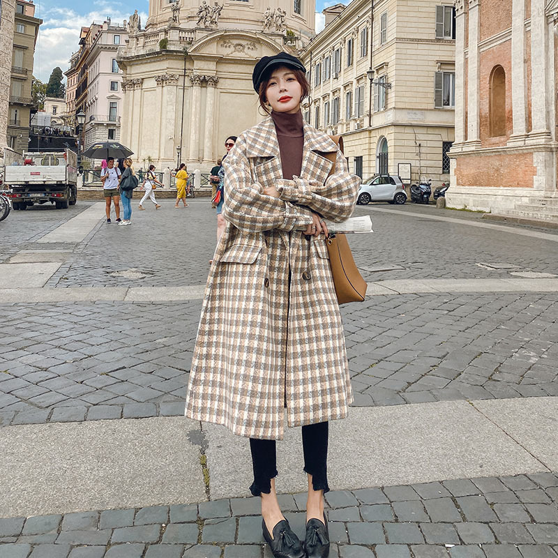 2020New Women' new coat jacket plaid lace decoration loose lapel casual mid-length windbreaker Cost-effective Elegant Slim, Khaki
2020New Women' new coat jacket plaid lace decoration loose lapel casual mid-length windbreaker Cost-effective Elegant Slim, Khaki