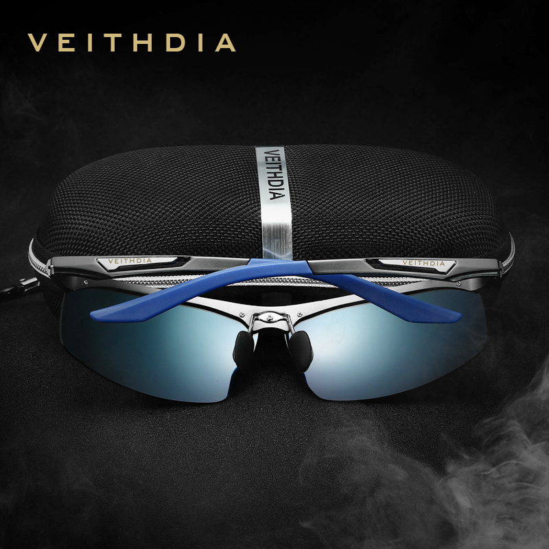 VEITHDIA Aluminum Magnesium Men's Sunglasses Polarized Men Coating Mirror Glasses Male Eyewear Accessories For Men 6562 T191230