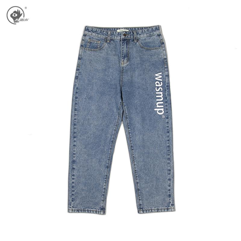 Little Rain Straight Jeans Men Baggy Blue Jeans Mens 2020 Streetwear Harem Pants Male Hip Hop Wide Leg Fashions Denim Pants
Little Rain Straight Jeans Men Baggy Blue Jeans Mens 2020 Streetwear Harem Pants Male Hip Hop Wide Leg Fashions Denim Pants
