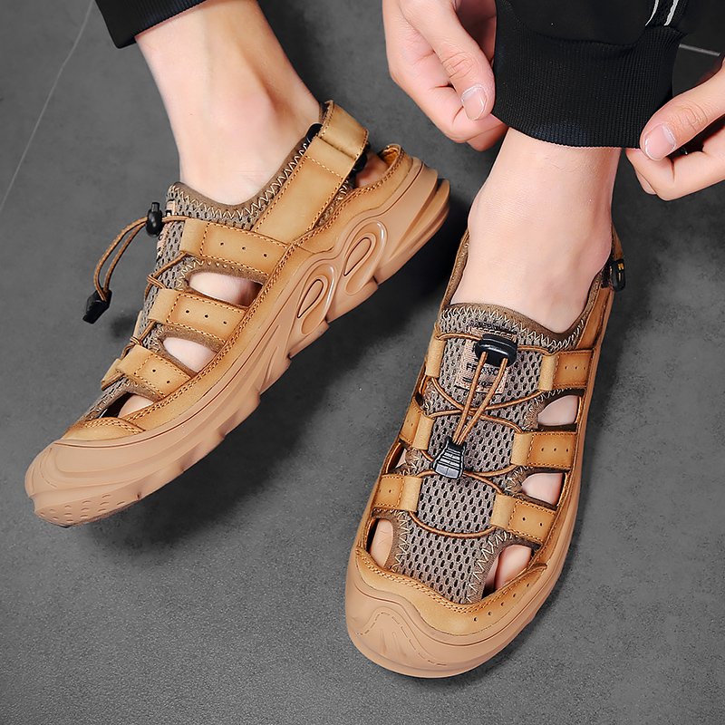2020 Classic Men Sandals High Quality Genuine Leather Sandals Men Outdoor Casual Shoes Breathable beach Shoes Plus Size 38-46 w5, Black
2020 Classic Men Sandals High Quality Genuine Leather Sandals Men Outdoor Casual Shoes Breathable beach Shoes Plus Size 38-46 w5, Black