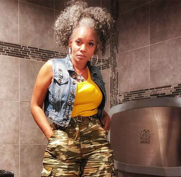 Women gray hair ponytail extension silver grey afro bun or puff kinky curly drawstring human hair ponytails clip in real hair Hot sale