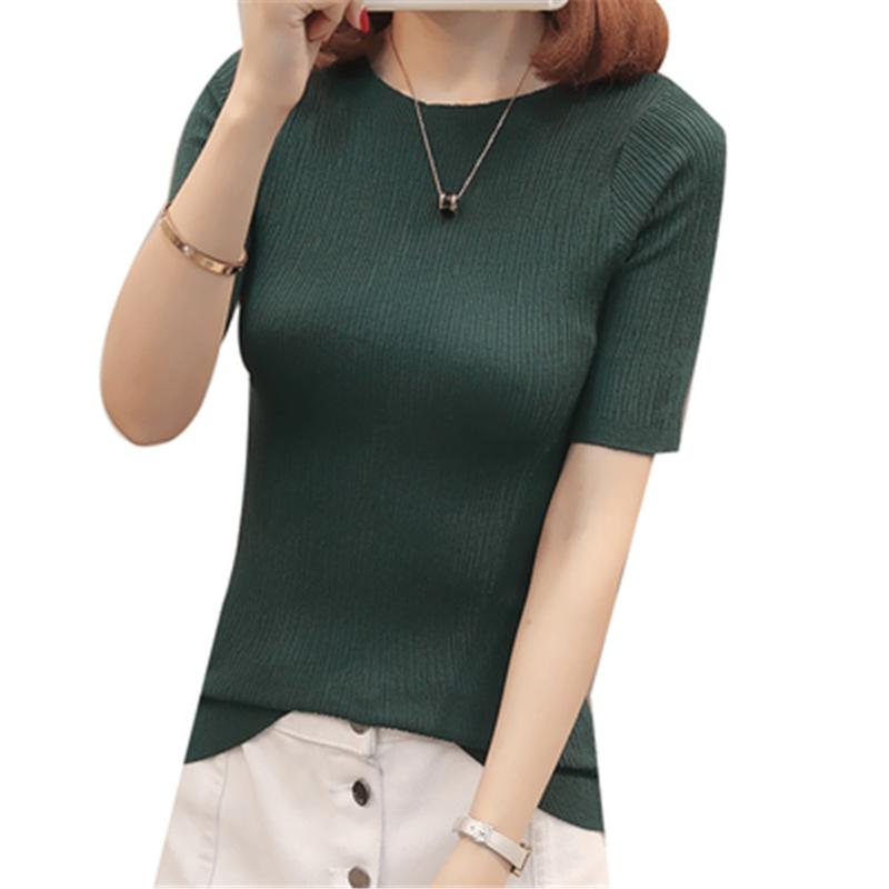 2020 Women Knitted Basic Loose Short-Sleeved Brief summer dress Cultivate morality round collar sweater short sleeves tops Z3225, Pink
2020 Women Knitted Basic Loose Short-Sleeved Brief summer dress Cultivate morality round collar sweater short sleeves tops Z3225, Pink