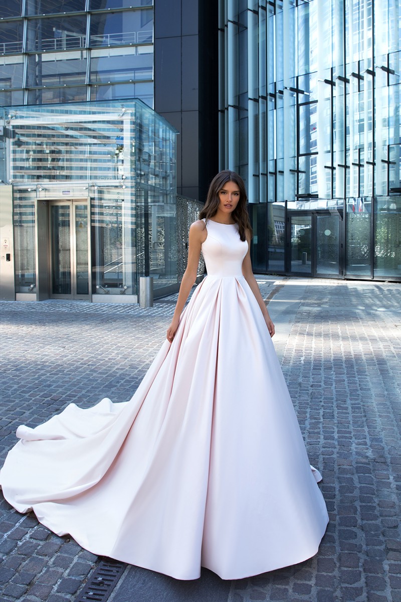 aline bridal dresses jewel sleeveless sequins beaded crystal court train wedding dress custom made vestidos de novia