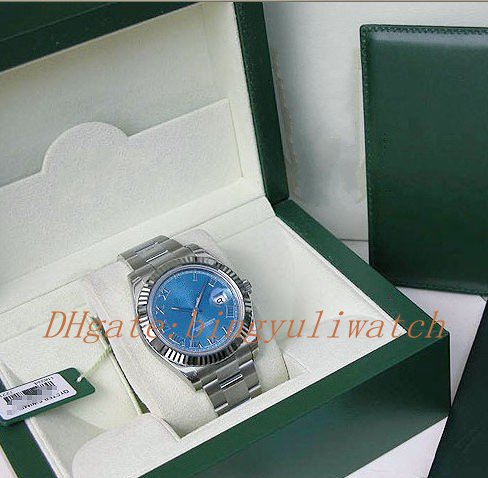 Factory Sales Luxury 2813 men automatic movement 41MM MENS WHITE GOLD BLUE ROMAN DATEJUST II MODEL #116334 with original box Diving watch, 01
Factory Sales Luxury 2813 men automatic movement 41MM MENS WHITE GOLD BLUE ROMAN DATEJUST II MODEL #116334 with original box Diving watch, 01