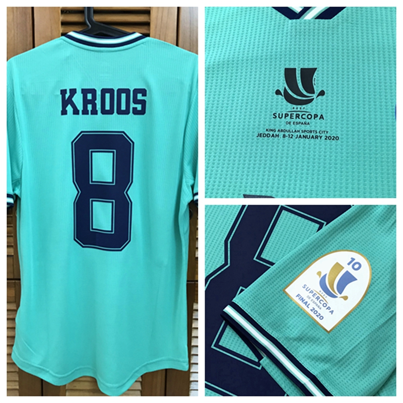 RM 19/20 Match Worn Player Issue Away Shirt Jersey S/S Hazard Modric Sergio Ramos Football Custom Name Number Patches Sponsor от DHgate WW