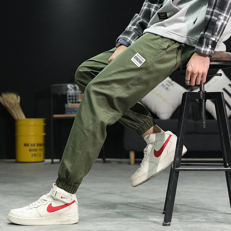 Spring Autumn Streetwear Trousers Men's Sweatpants Brand Casual Cargo Pants Elastic Solid Trend Beam feet Sports Joggers;GA702, Gray
Spring Autumn Streetwear Trousers Men's Sweatpants Brand Casual Cargo Pants Elastic Solid Trend Beam feet Sports Joggers;GA702, Gray