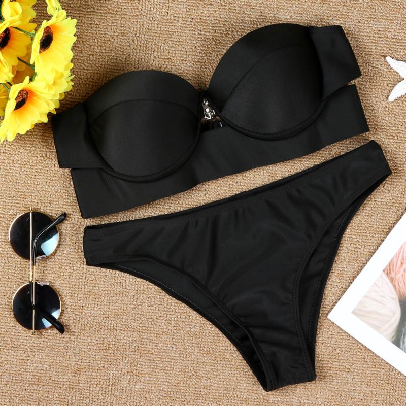 Bra Sets Women High Waist Skinny Swimwear Push-up Padded Bra Bathing Beachwear Swimsuit Ladies Bandeau Bandage Swimwear 2020
Bra Sets Women High Waist Skinny Swimwear Push-up Padded Bra Bathing Beachwear Swimsuit Ladies Bandeau Bandage Swimwear 2020