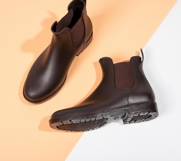 Hot Sale-ts Unisex Women Shoes Ankle Pvc Adults Non-slip Waterproof Breathable Casual Rainy Days Necessary