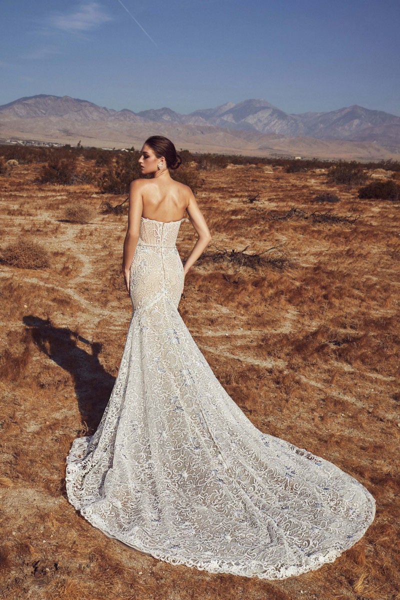 Calla Blanche Mermaid Wedding Dresses Sweetheart Beaded Lace Bridal Gowns Sleeveless Backless Boho Wedding Dress For Women