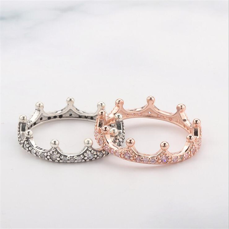 Never Fade Retro Jewelry Pure 100% Pure 925 Sterling Silver&18K Rose Gold Fill Pave CZ Diamond Promise Women Wedding Crown Band Ring Set
Never Fade Retro Jewelry Pure 100% Pure 925 Sterling Silver&18K Rose Gold Fill Pave CZ Diamond Promise Women Wedding Crown Band Ring Set