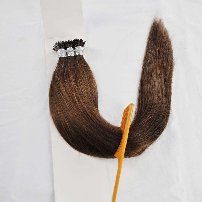 1g strand 100g brazilian itip human prebonded hair extensions virgin non remy human hair brazilian straight dark color keratin hair