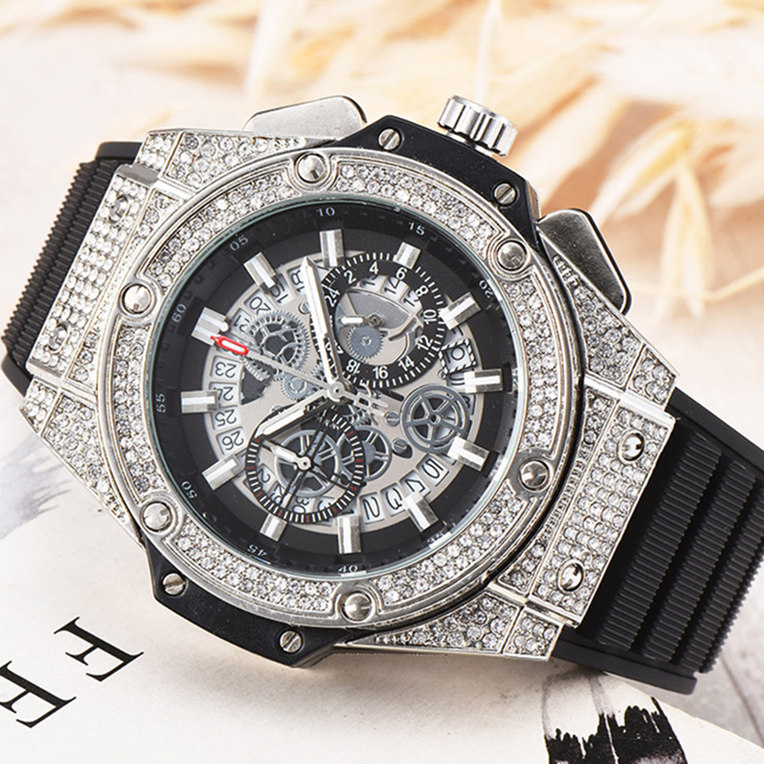 Fashion Luxury Mens Chronograph Quartz Watches Men's Diamond Watch Sport Wrist Watches Men Waterproof Clock Masculino Relogio, Customize
Fashion Luxury Mens Chronograph Quartz Watches Men's Diamond Watch Sport Wrist Watches Men Waterproof Clock Masculino Relogio, Customize