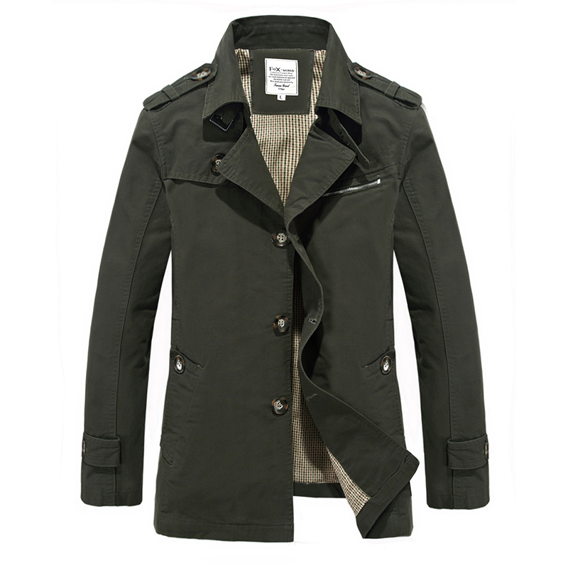 Men Casaco Inverno Homem Casual Mens Jackets And Coats Fashion Solid Cotton Overcoat New Trench Coat Veste Homme Jacket 9