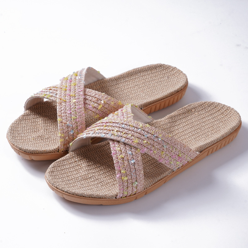 Suihyung 2020 New Women Summer Slippers Casual Breathable Flat Slides Flax Cross Belt Flip Flops Couple Home Indoor Shoes Sandal, Blue
Suihyung 2020 New Women Summer Slippers Casual Breathable Flat Slides Flax Cross Belt Flip Flops Couple Home Indoor Shoes Sandal, Blue