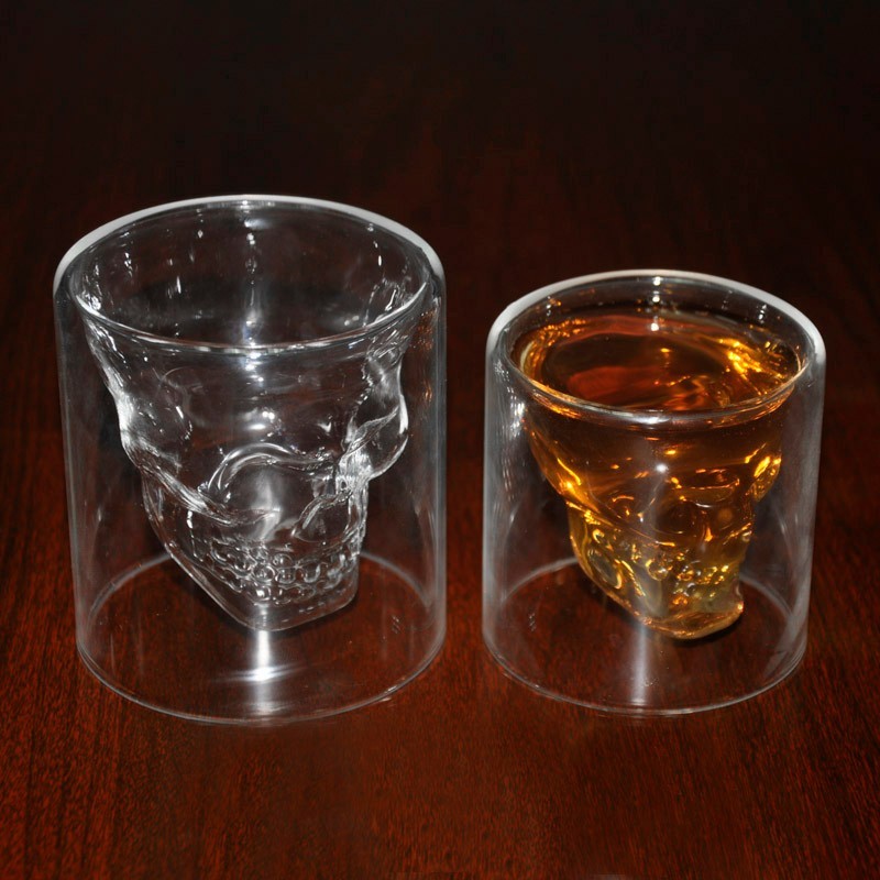 3 sizes Two ways Shot Transparent Crystal Skull Head Glass Cup For Whiskey Wine Vodka Bar Club beer wine glass
3 sizes Two ways Shot Transparent Crystal Skull Head Glass Cup For Whiskey Wine Vodka Bar Club beer wine glass