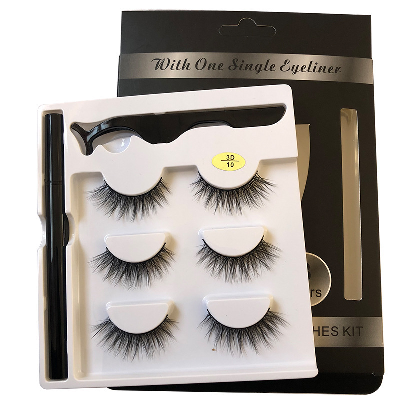 New 3 Pairs Natural/Thick False Eyelashes With Self-adhesive Liquid Eyeliner Kit No Glue Needed No Magnets 2 Steps Quick Makeup 10 sets
New 3 Pairs Natural/Thick False Eyelashes With Self-adhesive Liquid Eyeliner Kit No Glue Needed No Magnets 2 Steps Quick Makeup 10 sets