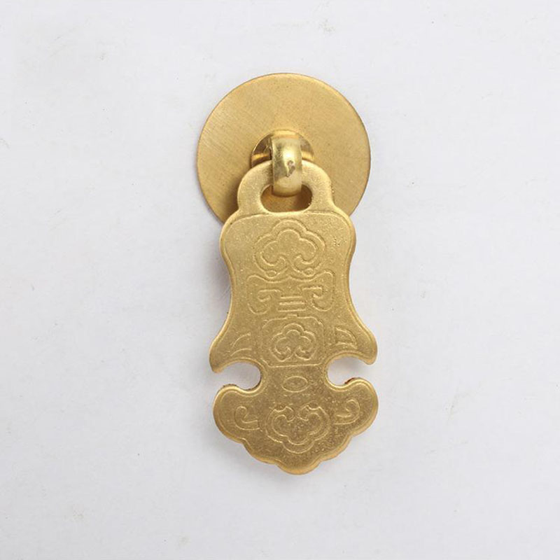 S style Chinese antique simple drawer knob furniture door handle hardware Classical wardrobe cabinet shoe closet cone vintage pull ring