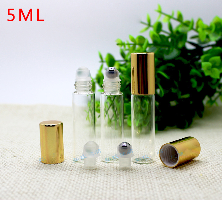 5ml Clear Glass Roller Bottles Transparent Roll On Bottles 5 ml with Stainless Steel Balls Gold Lids Bulk Stock
5ml Clear Glass Roller Bottles Transparent Roll On Bottles 5 ml with Stainless Steel Balls Gold Lids Bulk Stock