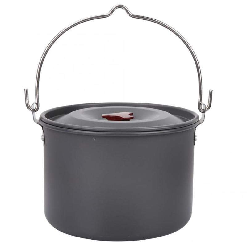 5L Outdoor Cooking Pot Camping Pot Single Portable BBQ Picnic Cooking Kettle Outdoor Tableware Accessory
5L Outdoor Cooking Pot Camping Pot Single Portable BBQ Picnic Cooking Kettle Outdoor Tableware Accessory