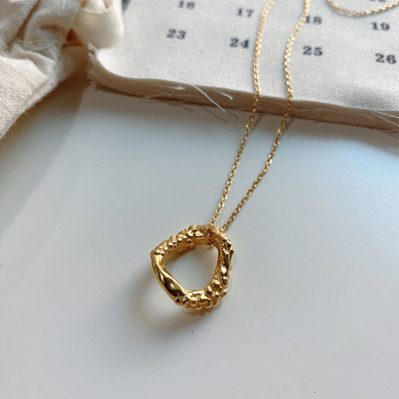 Pendant Necklaces Korean Style Simple Personality Sterling Silver 925 Women's Irregular Gold And Necklace Jewelry
Pendant Necklaces Korean Style Simple Personality Sterling Silver 925 Women's Irregular Gold And Necklace Jewelry