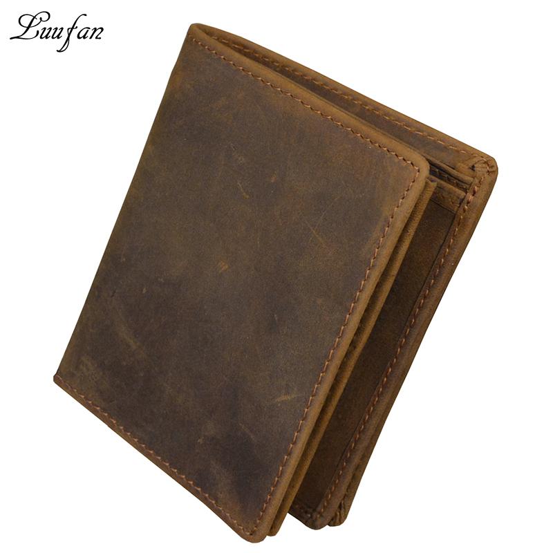 Men's crazy horse leather pocket wallets Brown genuine leather wallet with inner zipper Vertical cowhide purse fast Post
Men's crazy horse leather pocket wallets Brown genuine leather wallet with inner zipper Vertical cowhide purse fast Post