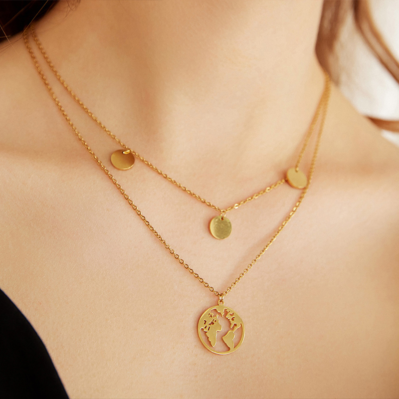 Chokers MWM Vintage Stainless Steel Multi Layered Necklace For Women Bohemian Coin Star Moon Geometric Chain Round Pendant Coll
Chokers MWM Vintage Stainless Steel Multi Layered Necklace For Women Bohemian Coin Star Moon Geometric Chain Round Pendant Coll