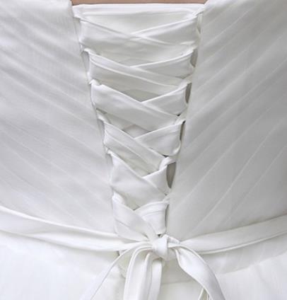 New Satin Corset Kit Wedding Gown replace zipper ALL Colors and Lengths Lace Up free shipping
