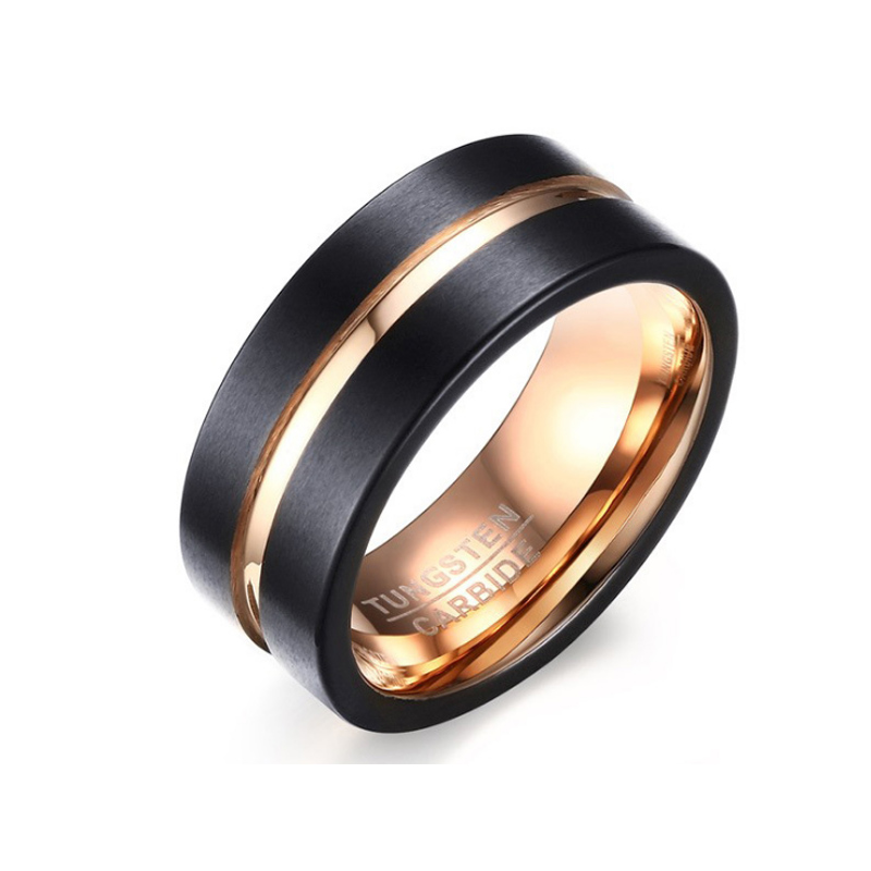 2019 Hot sale Titanium Stainless Steel fashion 8MM Black and gold Rings for Men jewelry Couples Cubic Zirconia Wedding Rings Bague Femme
2019 Hot sale Titanium Stainless Steel fashion 8MM Black and gold Rings for Men jewelry Couples Cubic Zirconia Wedding Rings Bague Femme