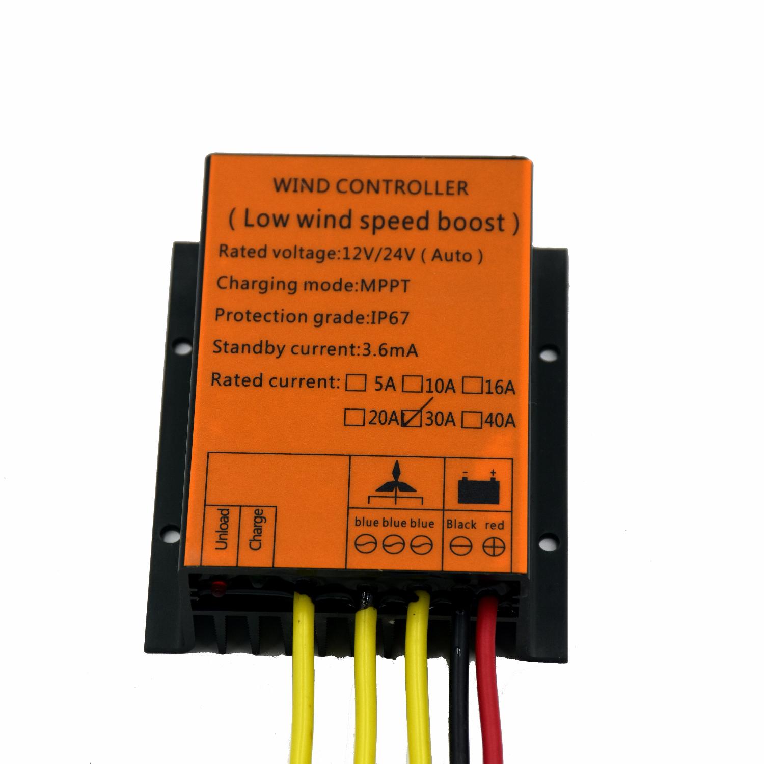 MPPT/BOOST 120W~720W 10A/16A/20A/30A wind charge controller for wind turbine generator, 12V/24V self-adaptive, water proof