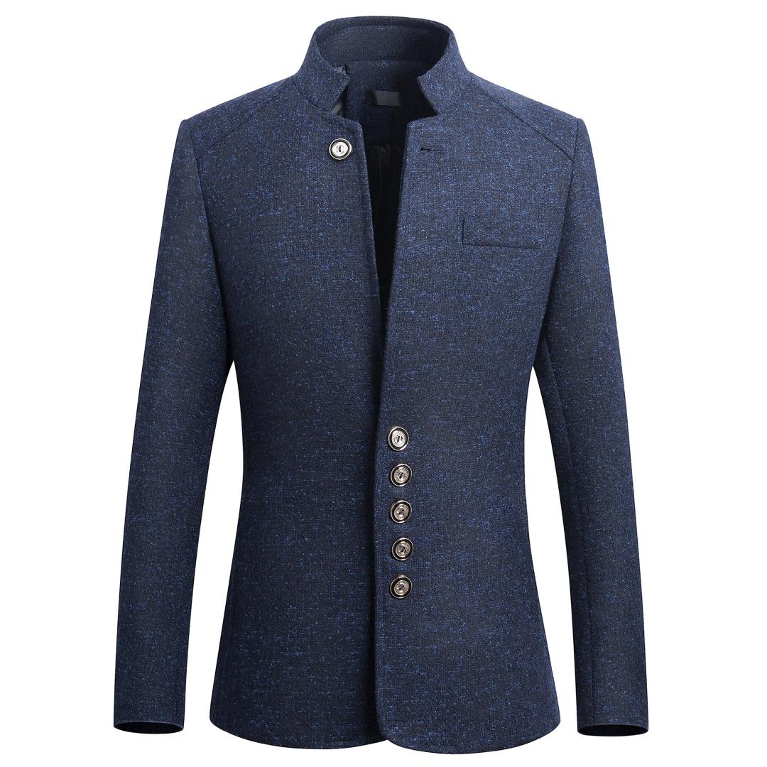 2019 New Chinese Tunic Suit Men's Stand Collar Suits High Quality Costume Slim Suit Mens Single-breasted jacket Plus Size 5XL, Black
2019 New Chinese Tunic Suit Men's Stand Collar Suits High Quality Costume Slim Suit Mens Single-breasted jacket Plus Size 5XL, Black