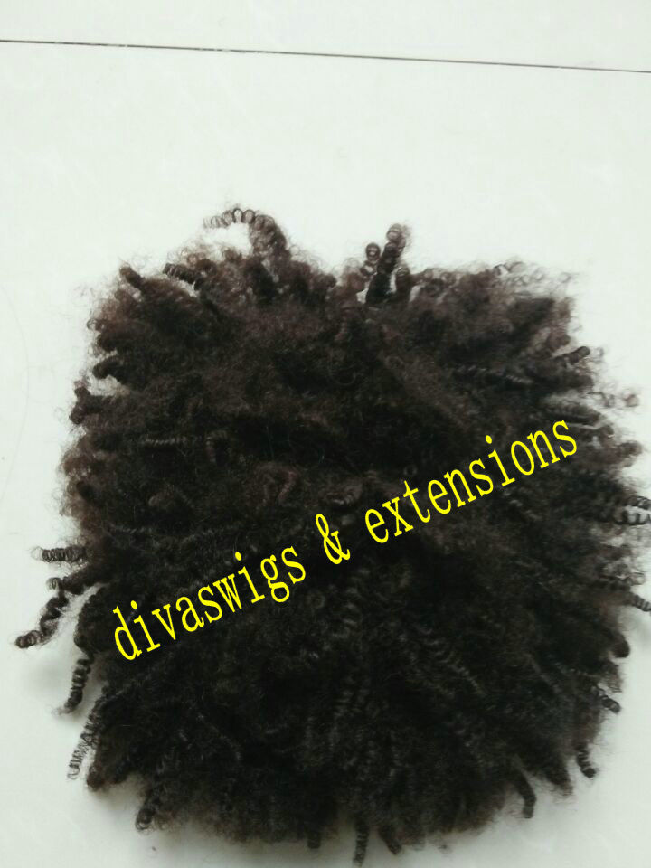 120g Afro Drawstring Ponytail Puffs Kinky Curly Ponytail human Clip in Hair Extensions for African Americans Natural Hair Curly Ponytail