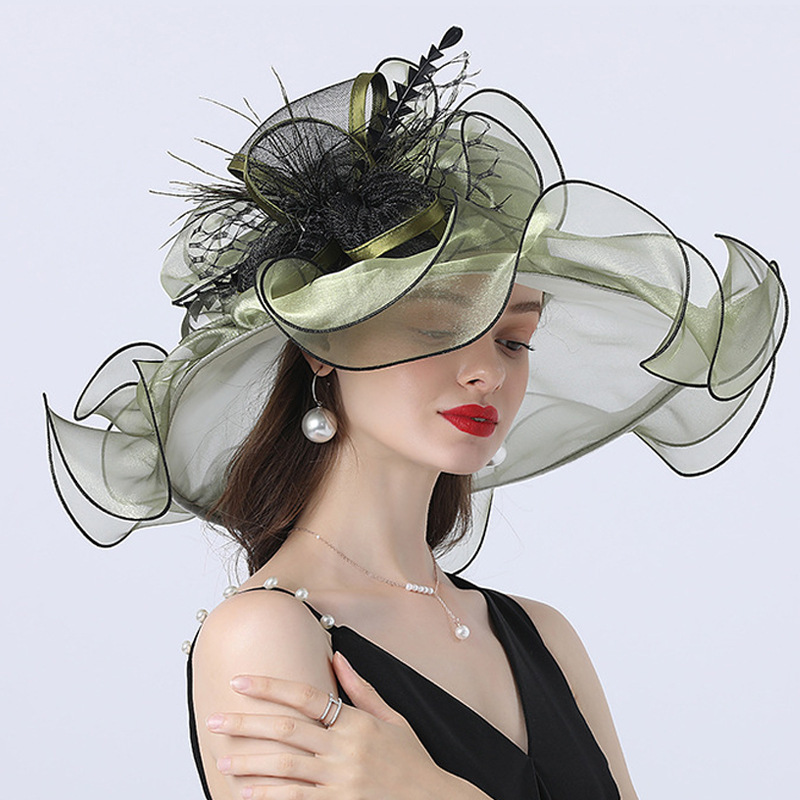 Green Wedding hats for brides Evening Hats Women Elegant formal hair Wedding accessories 8 Colors Bridal chapeau mariage femme
Green Wedding hats for brides Evening Hats Women Elegant formal hair Wedding accessories 8 Colors Bridal chapeau mariage femme