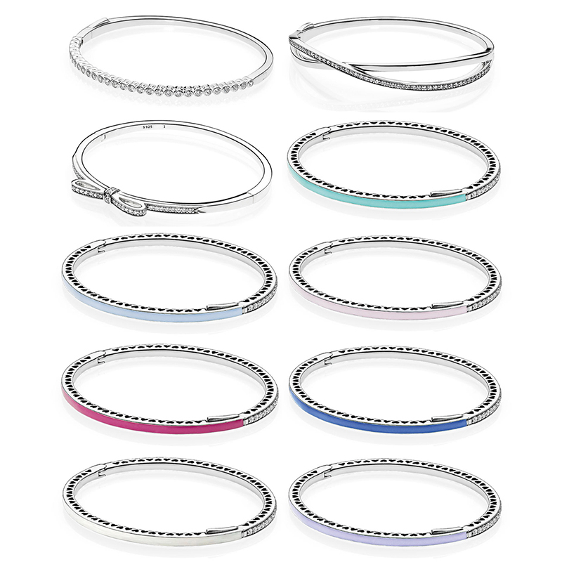 Fashion Jewelry S925 Sterling Silver Original Color Shining Hearts.Sparkling Bow Bracelet Romantic Jewelry Gift Women Bracelet
Fashion Jewelry S925 Sterling Silver Original Color Shining Hearts.Sparkling Bow Bracelet Romantic Jewelry Gift Women Bracelet