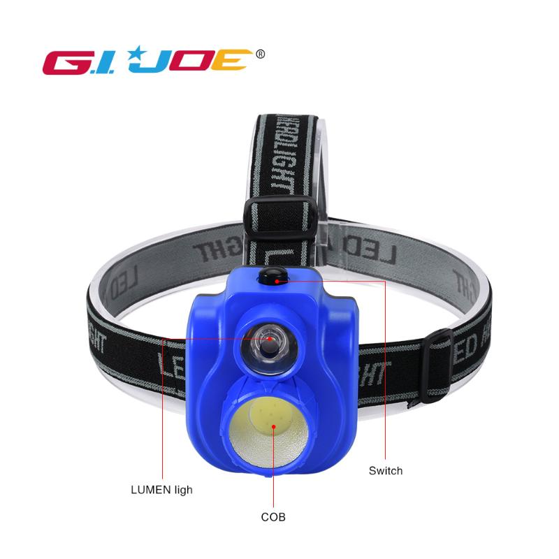 GIJOE led head light plastic cob headlamp 2020 new use 3* battery mini light 2 bulbs by 1 switch waterproof camping
GIJOE led head light plastic cob headlamp 2020 new use 3* battery mini light 2 bulbs by 1 switch waterproof camping