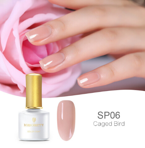 Pink Jelly Nail Gel 6ml Semi-transparent Nude Purple Varnish Polish Soak Off Nail Art UV Gel Lacquer