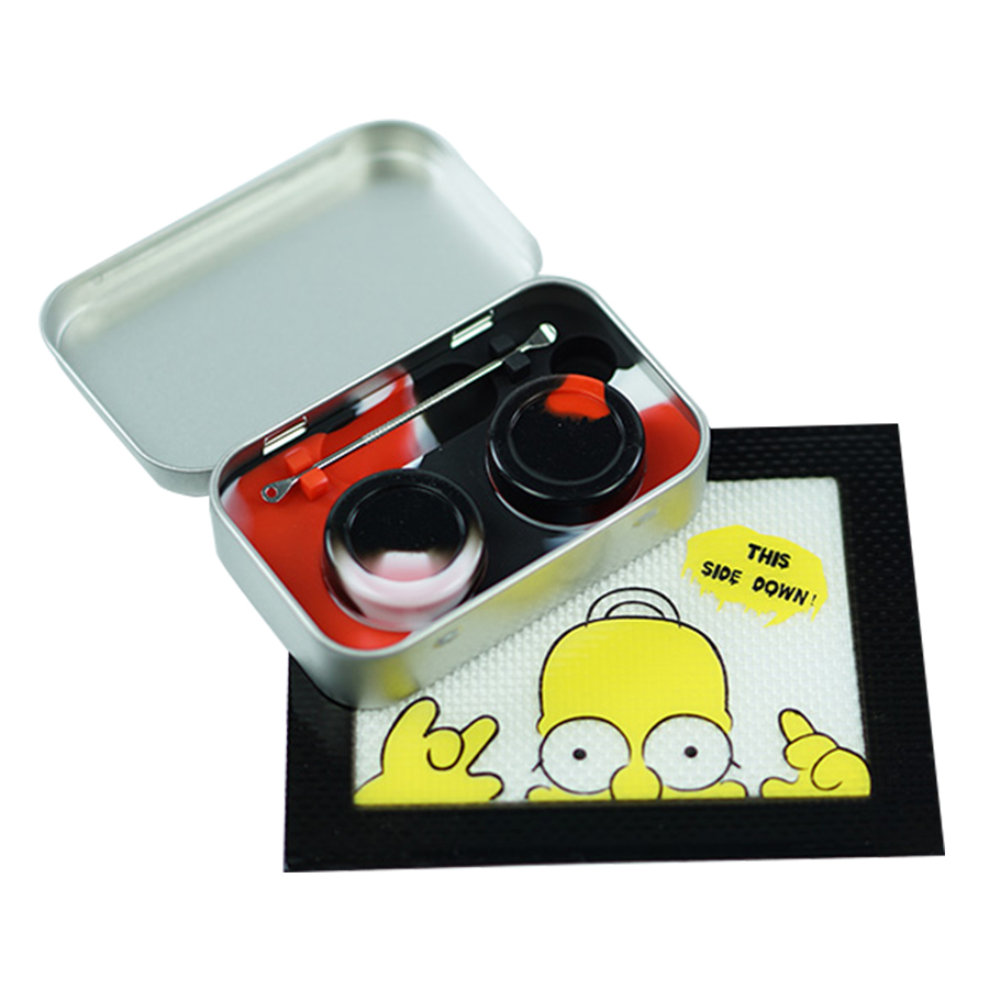 Wax Carving Travel Kit- Stainless Steel Tin Box Fits in Pocket with Non-stick Silicone Wax Jar 5ml (2 Units) + Mini dab tool (1)+ Wax Mat(1
Wax Carving Travel Kit- Stainless Steel Tin Box Fits in Pocket with Non-stick Silicone Wax Jar 5ml (2 Units) + Mini dab tool (1)+ Wax Mat(1