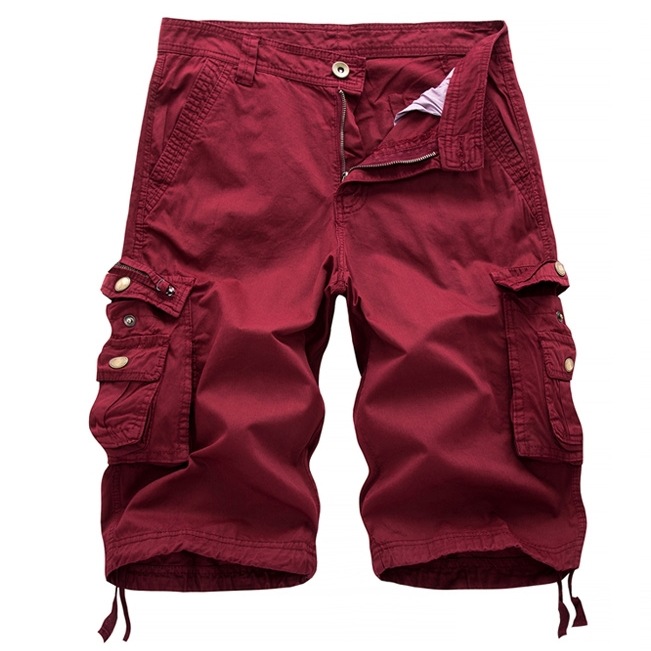 Men's Shorts Mens Dhgate Cargo Solid Colors Casual Pants With Pockets Athletic Short Male Outdoor Beach Board