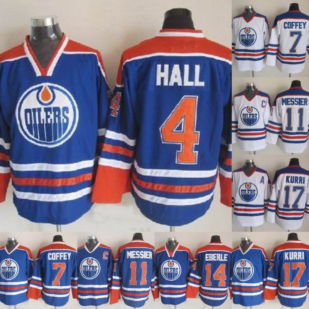 EDMONTON OILERS 89 Sam Gagner 11 Mark Messier 4 Taylor Hall 17 Jari Kurri 31 Grant Fuhr 7 Paul Coffey 30 Bill Ranford Hockey Jerseys, 17 blue
EDMONTON OILERS 89 Sam Gagner 11 Mark Messier 4 Taylor Hall 17 Jari Kurri 31 Grant Fuhr 7 Paul Coffey 30 Bill Ranford Hockey Jerseys, 17 blue